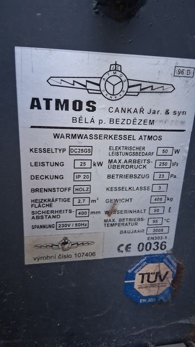 Котел ATMOS 25KW