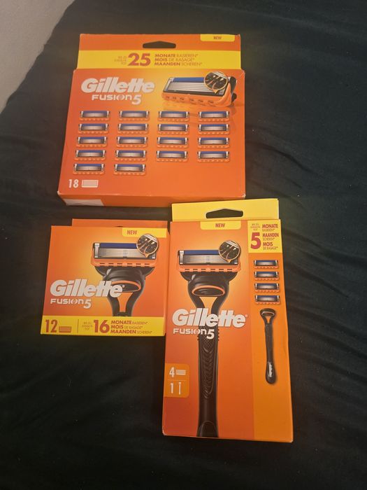 Zestaw Gillette 18szt + 12szt +maszynka z rączka i 4wklady