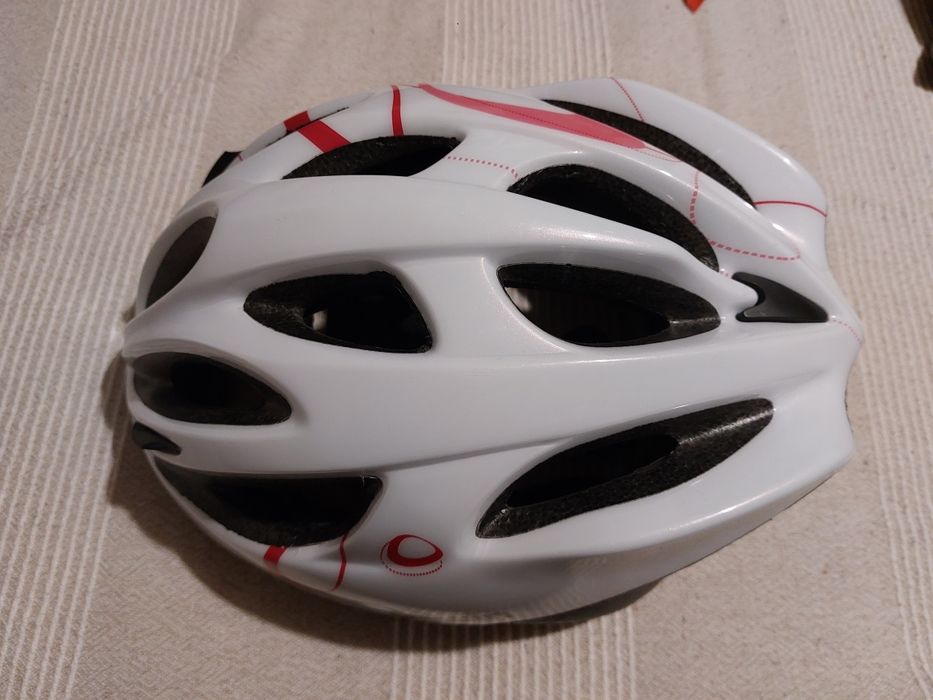 Capacete ciclismo Feminino Decathlon + luvas