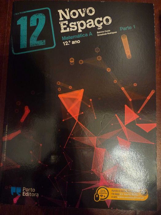 Novo Espaço 12º Manual Matemática Parte 1 e Parte 2