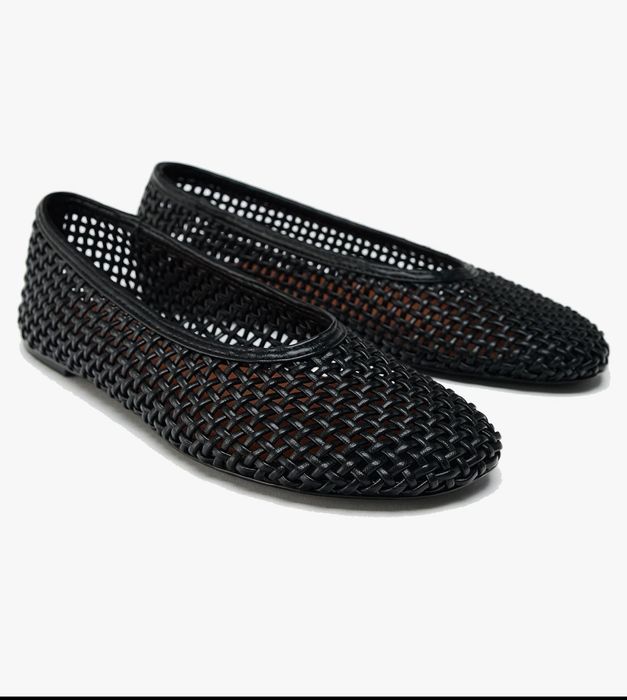 Плетені балетки сітка Zara
