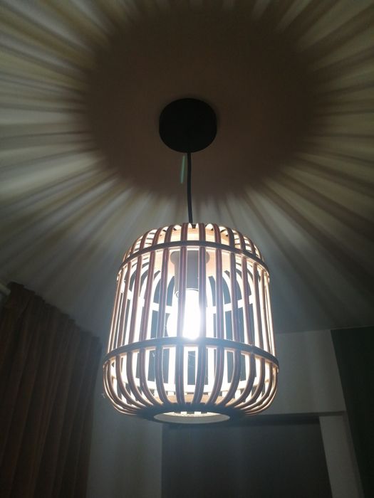 Lampa wisząca bambusowa