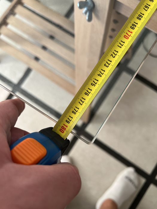 Vidro para secretaria 180x70cm