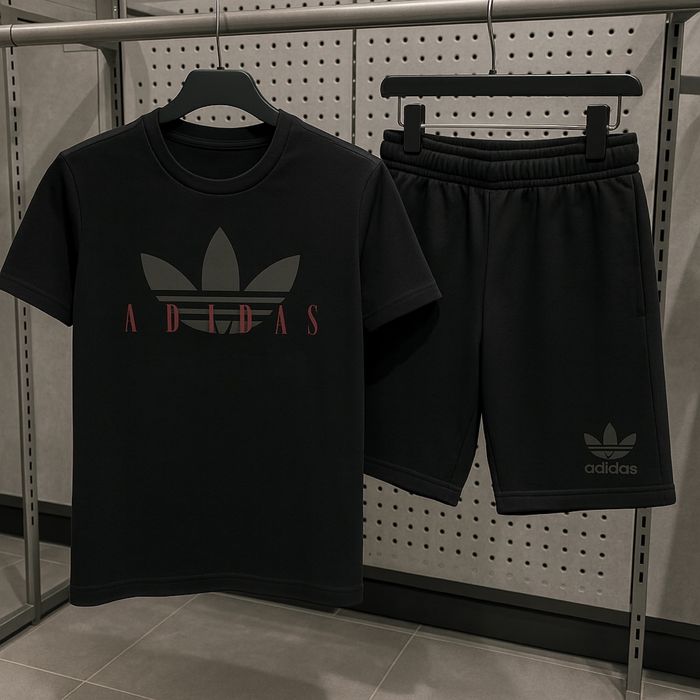 Чоловічий спортивний костюм Adidas (футболка та шорти)