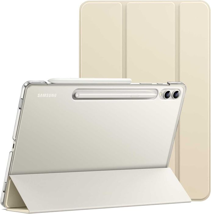 Etui JETech do tabletu Samsung Galaxy Tab S10 Plus/Tab S9 Plus beżowe