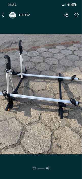 Bagaznik uchwyty  rowerowe Atera Giro , kluczyki , belki