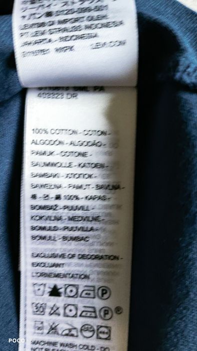 Levi's granatowy t-shirt rozm L jak XL haftowane logo