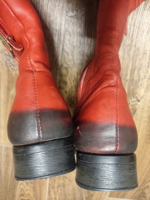 Сапоги зимові шкіряні 39 р.