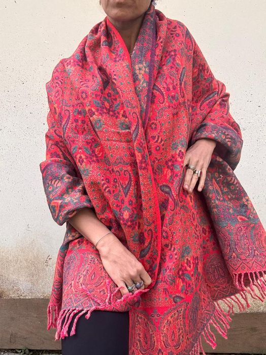 Szal duży oversize Indie