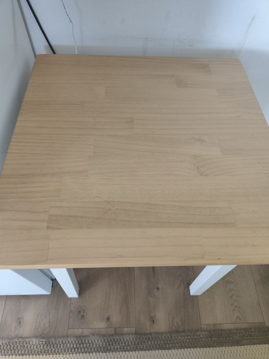 Stół IKEA biały dąb 80 x 80 kwadratowy