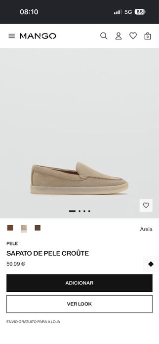 Mocassim em Pele