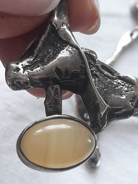 Rarytas modernistyczny naszyjnik Kopenhaga