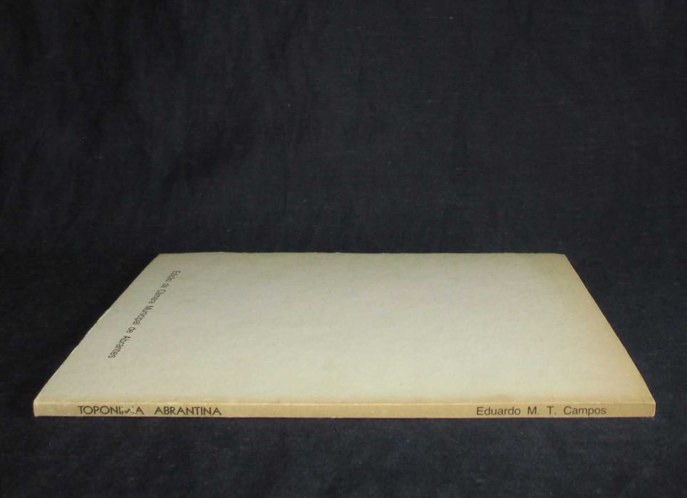 Livro Toponímia Abrantina Eduardo M. T. Campos