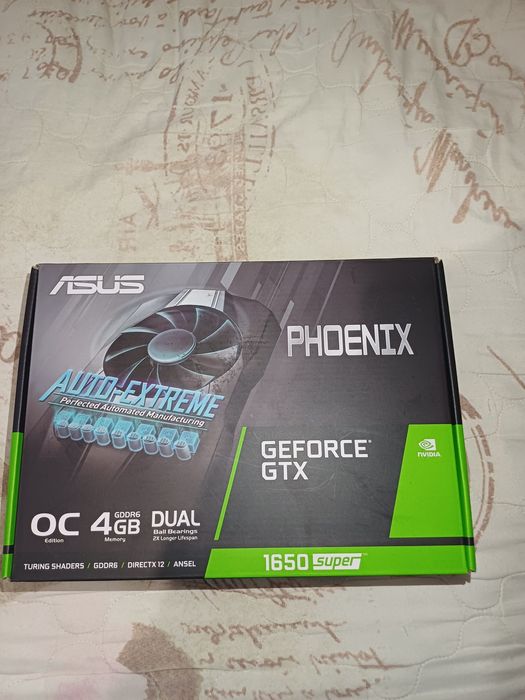 Продам видео карту ASUS PHOENIX GEFORCE GTX 1650 SUPER 4 GB.
