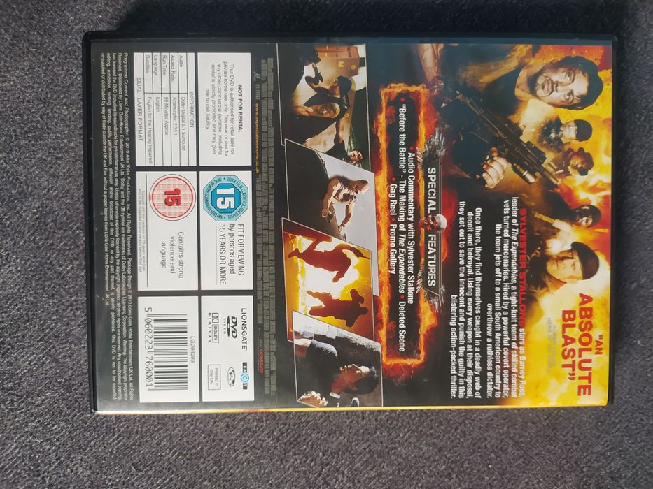 The Expendables DVD ang