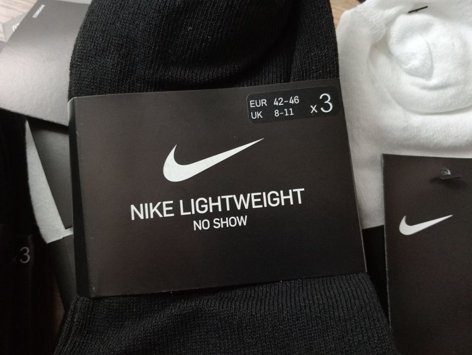 Nowe skarpetki NIKE Lightweight No Show stopki skarpety unisex