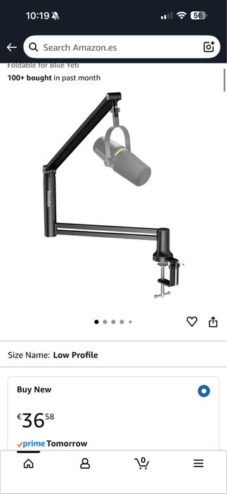 Microfone HyperX duoCast RGB + braço articulado, gaming