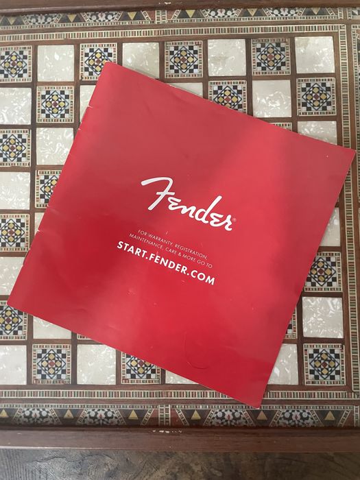 Fender - Documentação que acompanhava uma Fender mexicana