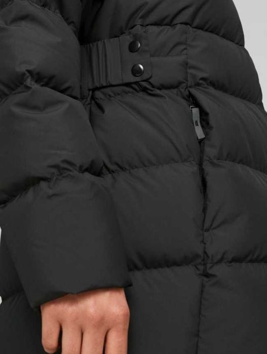 Куртка жіноча puma long hooded down coat чорна