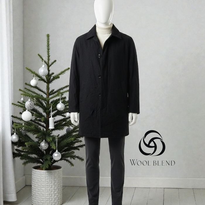 Wełniany płaszcz męski elegancki Urban Island wełna vintage