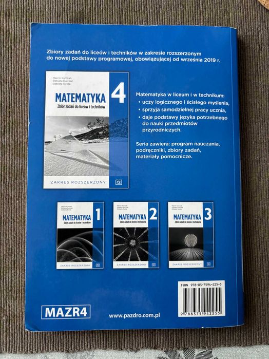 Zbiór zadań Matematyka 4