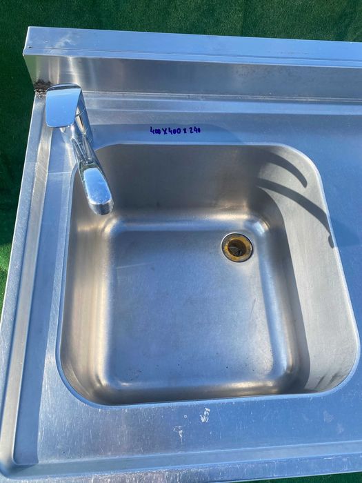 Bancada Inox, com cuba, lava loiça