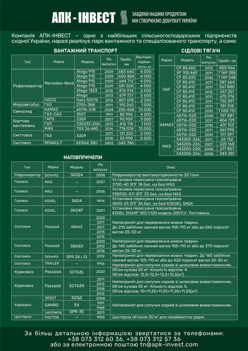 Причеп тракторний для внесення органічних добрив РТД-14