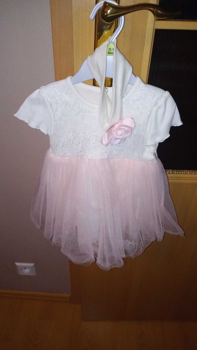 Sukienka rozmiar 80 + kurteczka i opaska