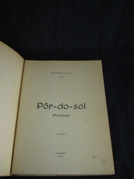 Livro Pôr do Sol Haydée Vall Autografado Muito Raro Peça de Colecção