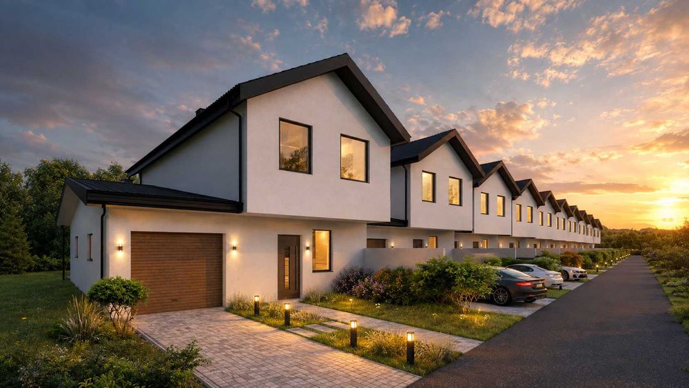 Nowe domy szeregowe | 161 m² | REKUPERACJA | ul. Trynitarska, Smoczka