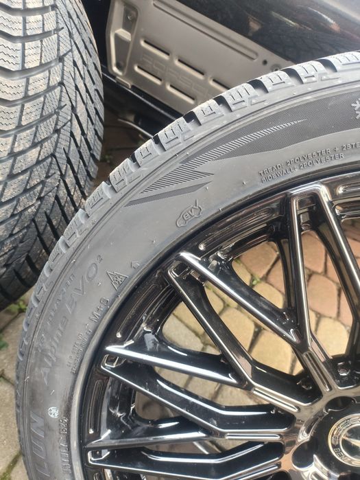 Fabrycznie nowe koła zimowe alufelgi czarne z nowymi czujnikami ciśnienia 20 5x112  Mercedes GLC/ GLC c253 coupe 245/45/20 + 275/40/20 dostawa GRATIS