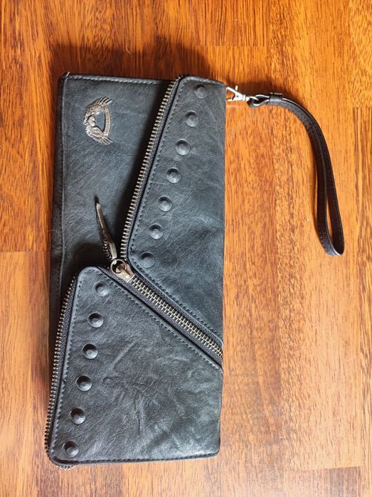 Grafitowa kopertówka portfel torebka Heaven Sent scandal bag