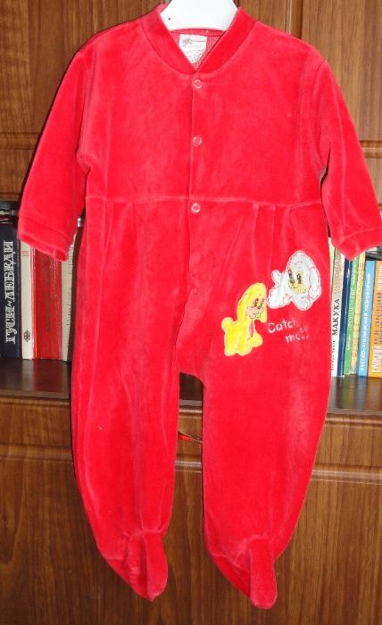 Велюровий комбез. Польща. 74-80, Смотрите замеры