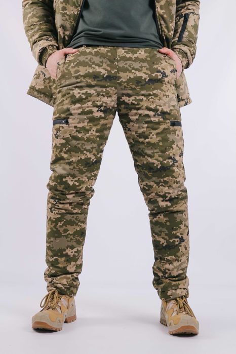 Військова форма зимова піксель теплий тактичний костюм з флісом