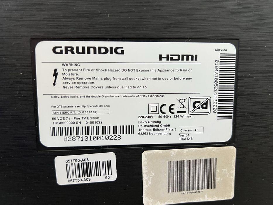 #1867 grundig 50” cali 50 VOE 71 4K UHD SMART tv disney telewizor