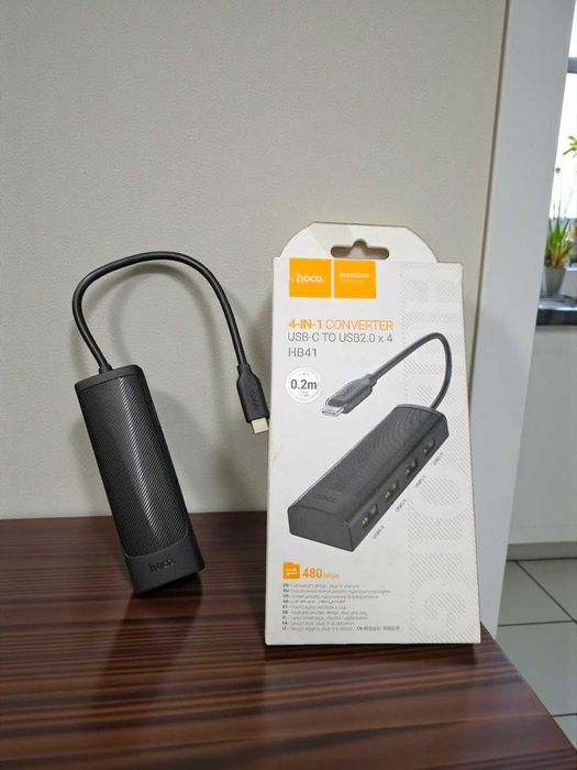 USB Хаб концентратор Hoco - Type -S конвертер