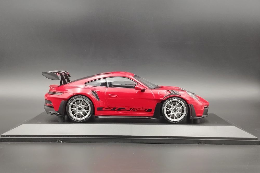 1:18 Porsche 911 992 GT3 RS Red with Silver Wheels  Minichamps