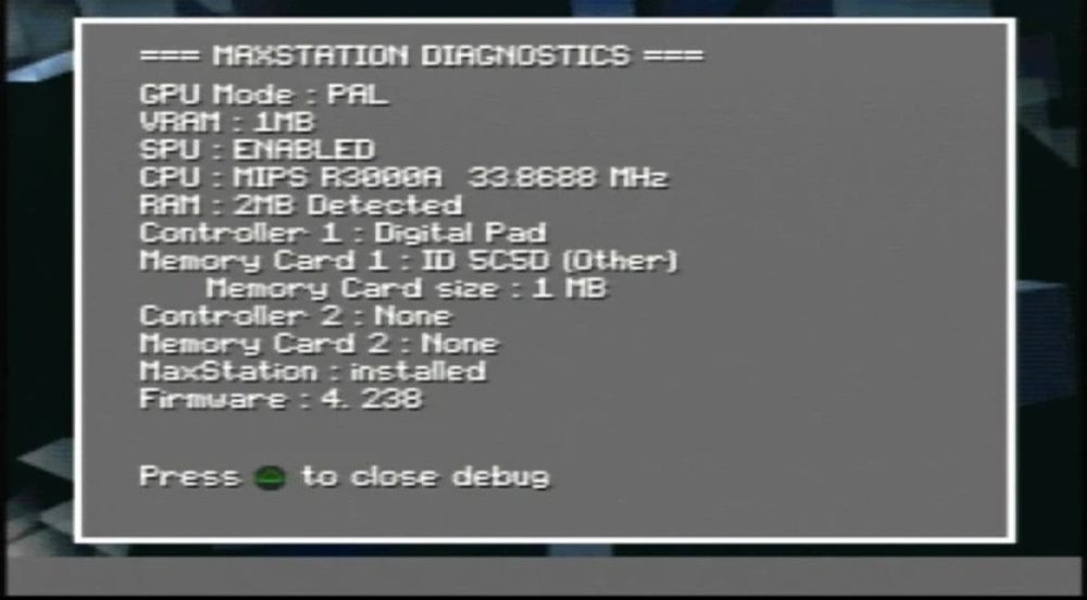 Sony PlayStation 1 emulator napędu Maxstation ODE v2.3