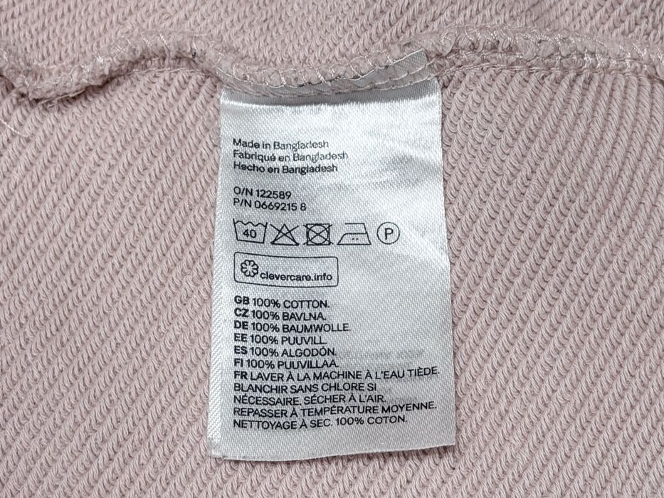 Bluza pudrowy róż 100% bawełna H&M