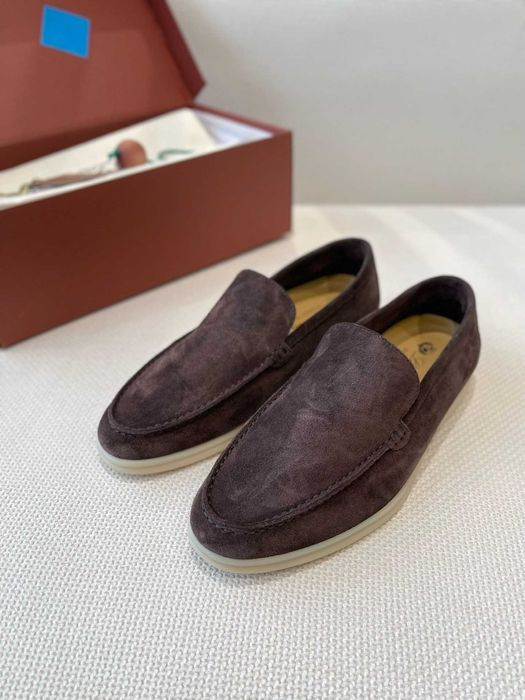 41-47 Мужские коричневые лоферы Loro Piana Лоро Пиана чоловічі лофери