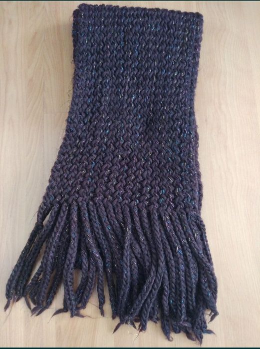 Cachecol castanho, azul, etc