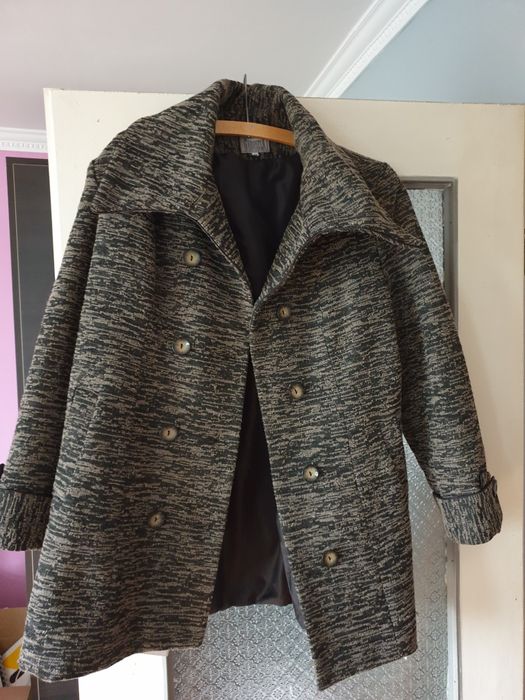 Płaszcz wełniany XXL rozm 48