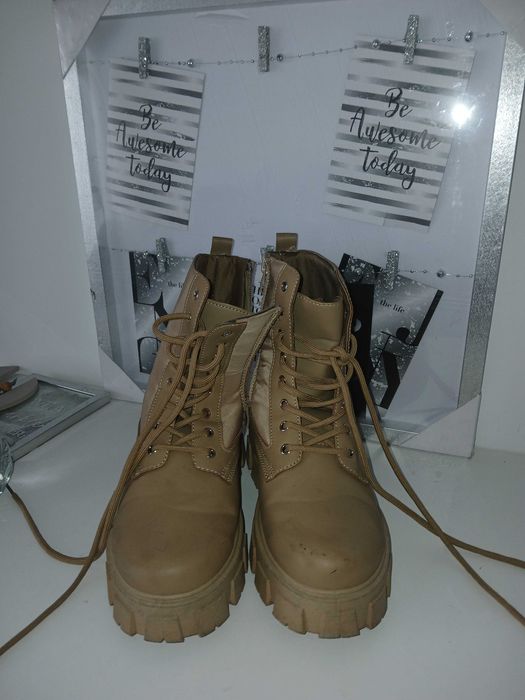 Brązowe trapery 37 nowe