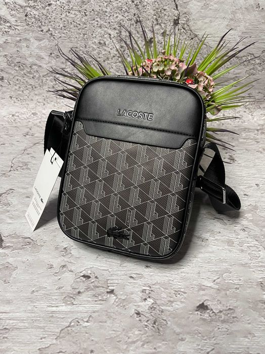 Сумка через плечо Lacoste Monogram мессенджер, сумка Лакоста мужская