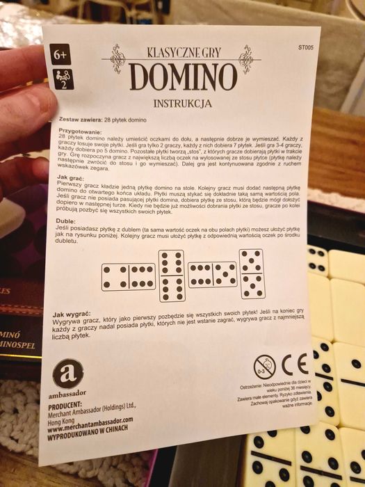 Gra Domino. Ambasador