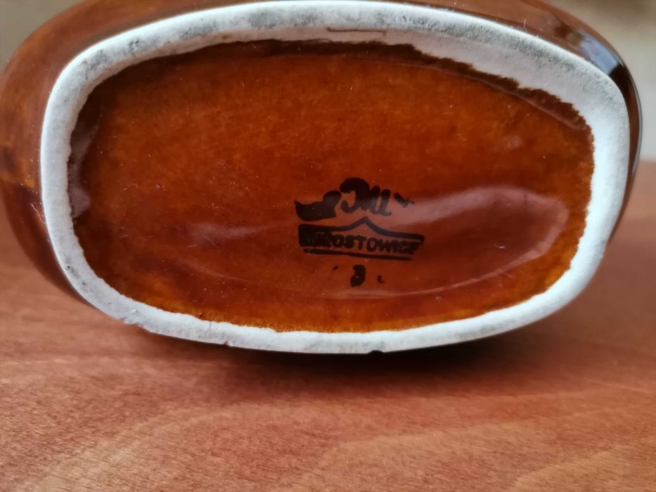 Wazon brązowo czarny