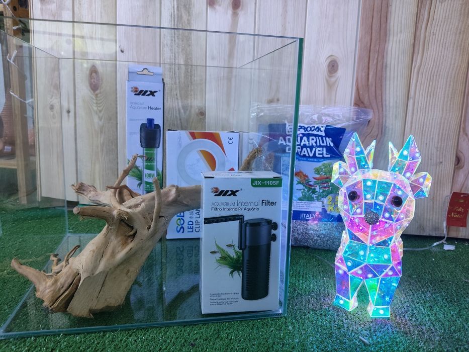 Kit de Natal Aquário com acessórios