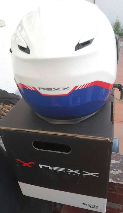 Capacete NEXX X. Vilitur Branco (M) com X-COM 2 usado apenas uma vez
