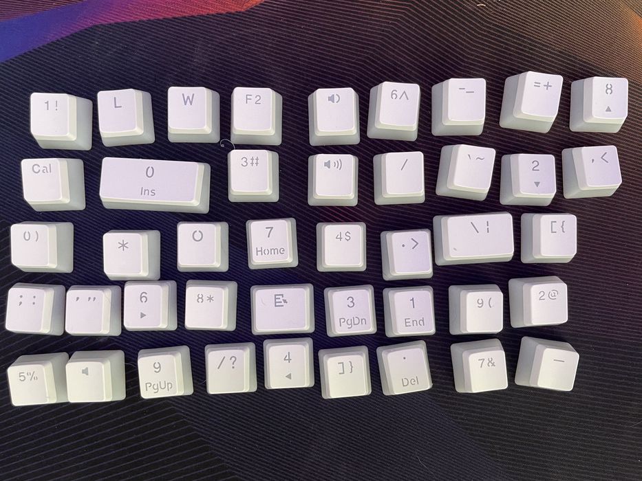 Conjunto 104 Keycaps PBT teclado mecanico