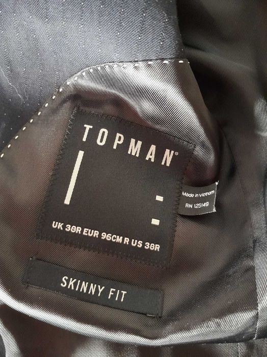 garnitur granatowy młodzieżowy/ męski Topman roz. 50 S